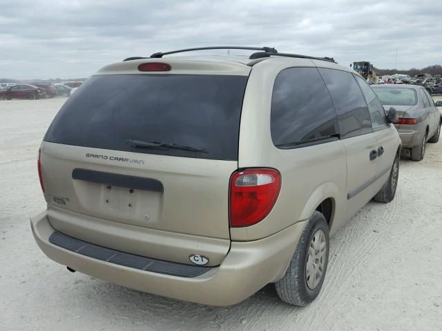 1D4GP24R66B715492 - 2006 DODGE GRAND CARA TAN photo 4