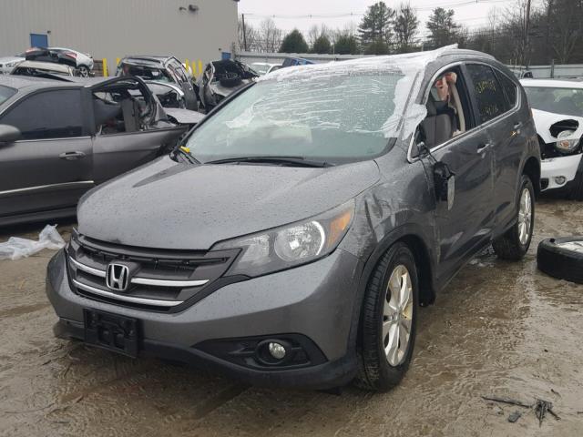 5J6RM4H74CL032239 - 2012 HONDA CR-V EXL GRAY photo 2