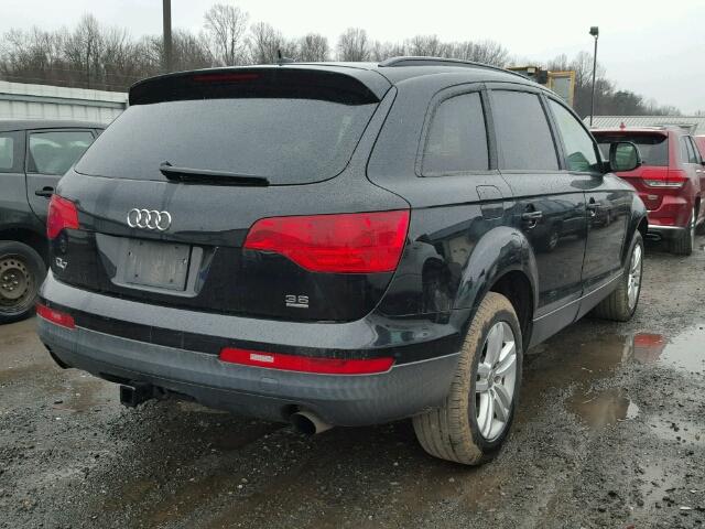 WA1AY74L87D044545 - 2007 AUDI Q7 3.6 QUA BLACK photo 4