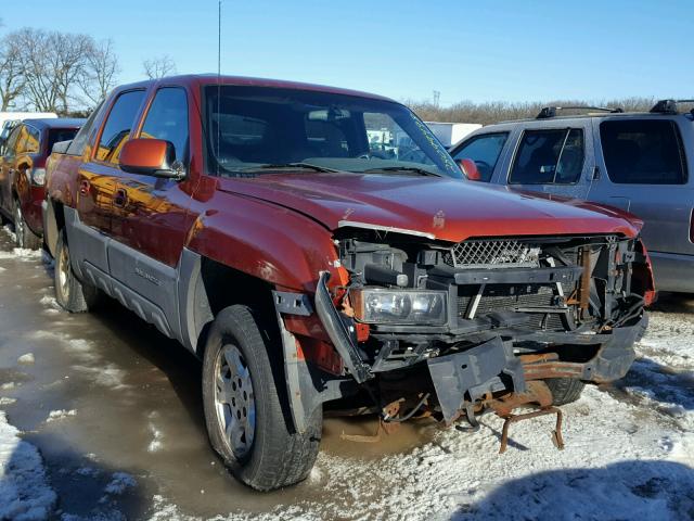 3GNEK13T12G125929 - 2002 CHEVROLET AVALANCHE ORANGE photo 1