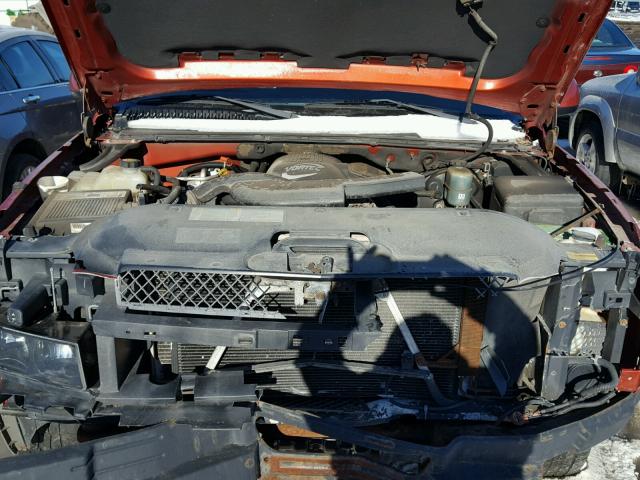 3GNEK13T12G125929 - 2002 CHEVROLET AVALANCHE ORANGE photo 7