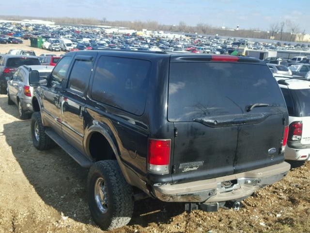 1FMNU43S0YED92390 - 2000 FORD EXCURSION BLACK photo 3