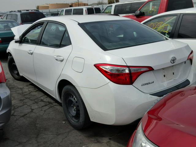 5YFBURHE5EP095539 - 2014 TOYOTA COROLLA L WHITE photo 3