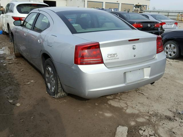 2B3KA43R17H850203 - 2007 DODGE CHARGER SE SILVER photo 3