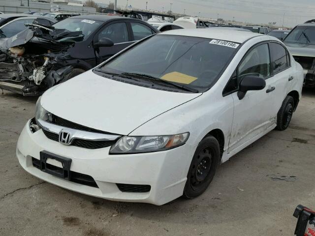 19XFA1F35AE005377 - 2010 HONDA CIVIC VP WHITE photo 2