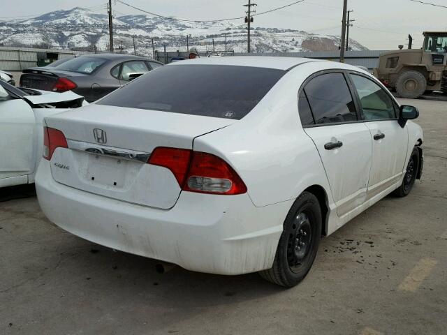 19XFA1F35AE005377 - 2010 HONDA CIVIC VP WHITE photo 4