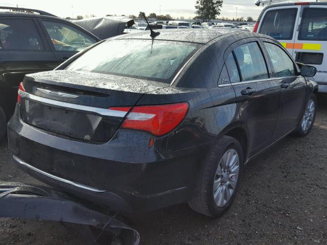 1C3CCBABXEN212984 - 2014 CHRYSLER 200 LX BLACK photo 4