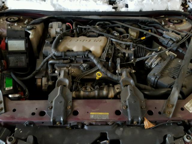 2G1WF52E239211461 - 2003 CHEVROLET IMPALA MAROON photo 7