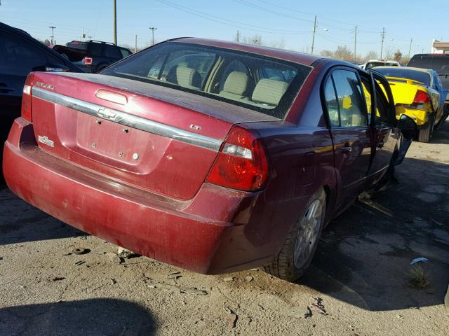 1G1ZT51F16F117230 - 2006 CHEVROLET MALIBU LT RED photo 4