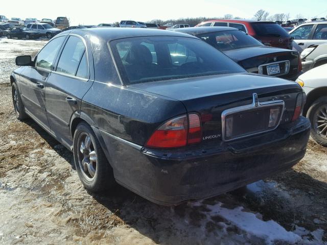 1LNHM86S44Y628581 - 2004 LINCOLN LS BLACK photo 3