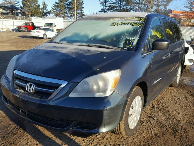 5FNRL38275B111661 - 2005 HONDA ODYSSEY LX GRAY photo 2