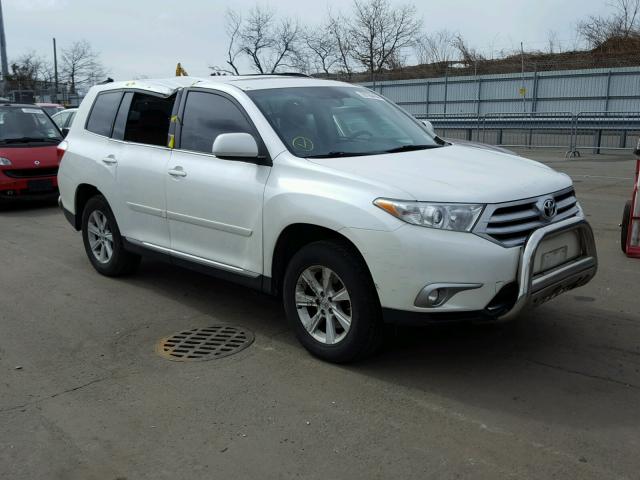 5TDBK3EHXCS139718 - 2012 TOYOTA HIGHLANDER WHITE photo 1