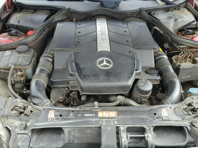 WDBTJ75J25F133544 - 2005 MERCEDES-BENZ CLK 500 RED photo 7