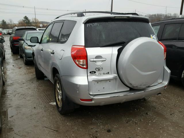 JTMBD33V085200476 - 2008 TOYOTA RAV4 SILVER photo 3