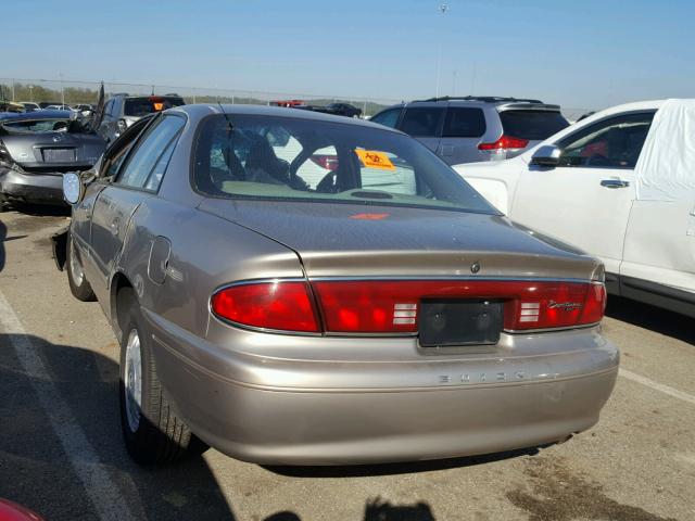 2G4WY55J111177689 - 2001 BUICK CENTURY LI BEIGE photo 3