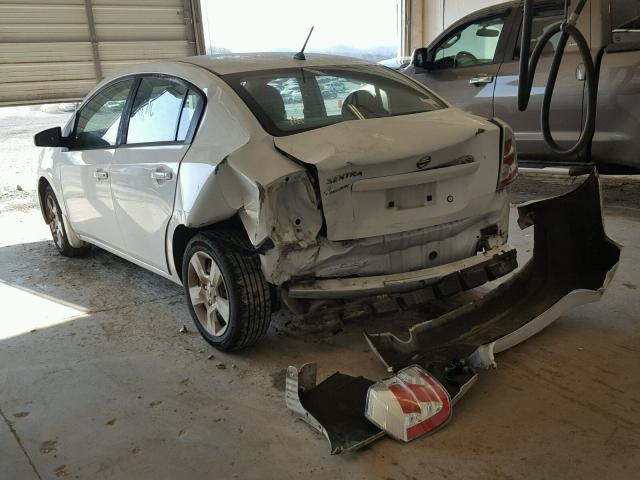 3N1AB61E29L625997 - 2009 NISSAN SENTRA 2.0 WHITE photo 3