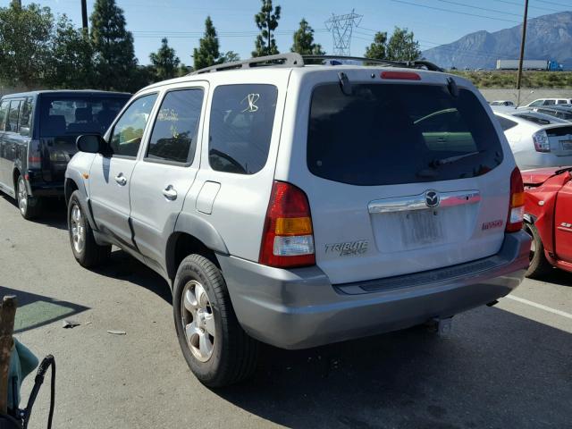 4F2CU09172KM32833 - 2002 MAZDA TRIBUTE LX SILVER photo 3