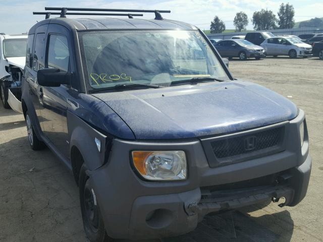 5J6YH28523L007553 - 2003 HONDA ELEMENT EX BLUE photo 1