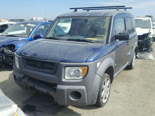 5J6YH28523L007553 - 2003 HONDA ELEMENT EX BLUE photo 2