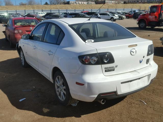 JM1BK323571714660 - 2007 MAZDA 3 S WHITE photo 3