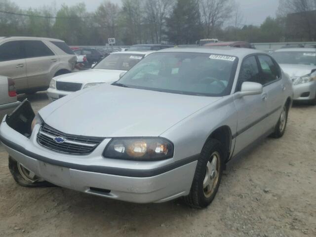 2G1WF52E549214324 - 2004 CHEVROLET IMPALA GRAY photo 2