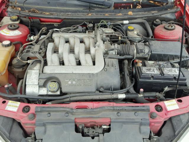 1ZWFT61L8X5651072 - 1999 MERCURY COUGAR V6 RED photo 7