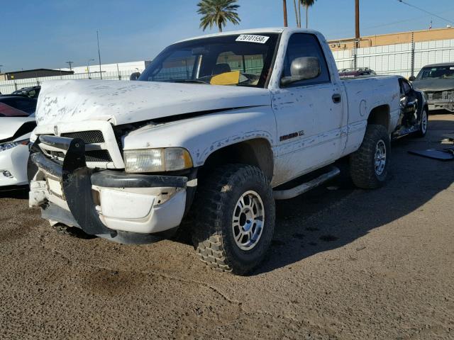 1B7HF16Y8WS706165 - 1998 DODGE RAM 1500 WHITE photo 2