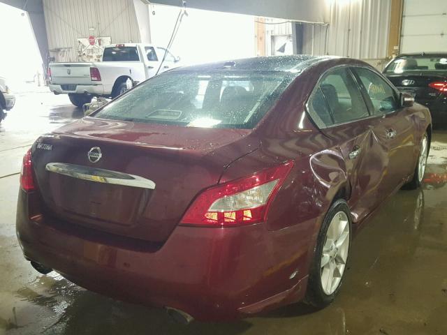 1N4AA5AP0AC866166 - 2010 NISSAN MAXIMA S RED photo 4