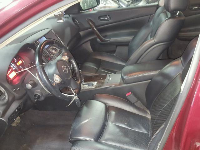 1N4AA5AP0AC866166 - 2010 NISSAN MAXIMA S RED photo 5