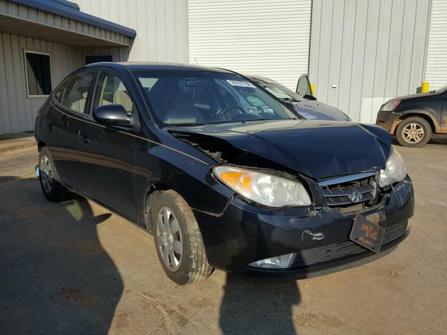 KMHDU46D28U541445 - 2008 HYUNDAI ELANTRA GL BLACK photo 1