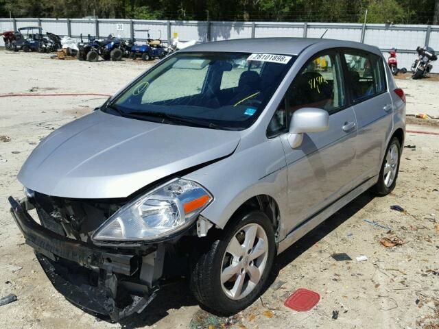 3N1BC1CP4AL365836 - 2010 NISSAN VERSA S SILVER photo 2