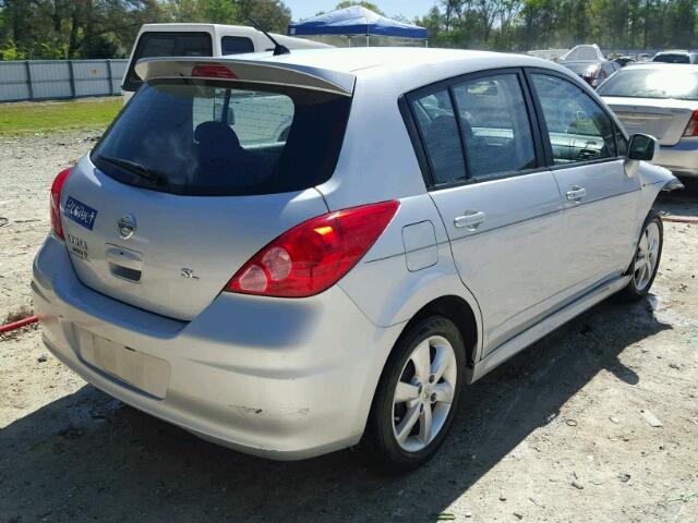 3N1BC1CP4AL365836 - 2010 NISSAN VERSA S SILVER photo 4