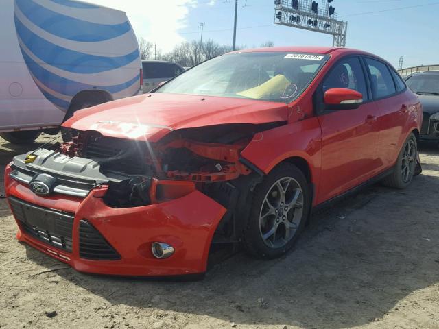 1FADP3F24EL122279 - 2014 FORD FOCUS SE RED photo 2