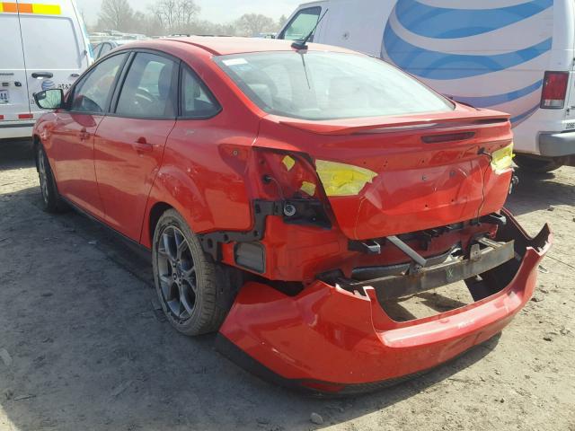 1FADP3F24EL122279 - 2014 FORD FOCUS SE RED photo 3