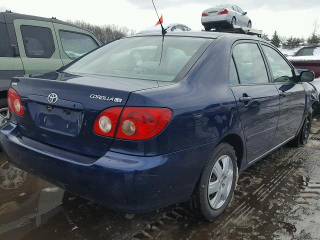 2T1BR32E08C921032 - 2008 TOYOTA COROLLA CE BLUE photo 4