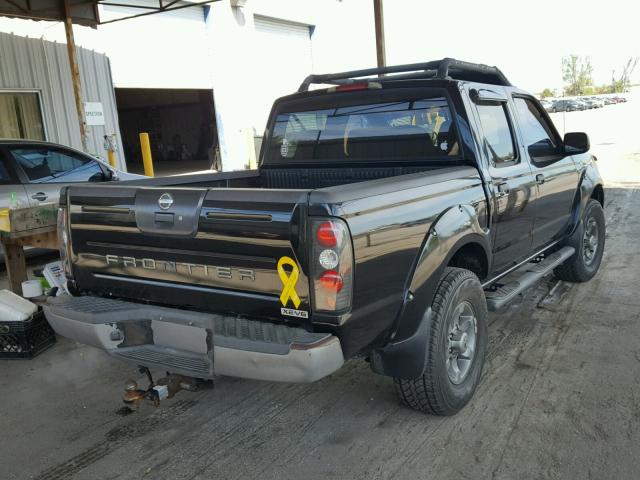 1N6ED27TX3C407104 - 2003 NISSAN FRONTIER C BLACK photo 4