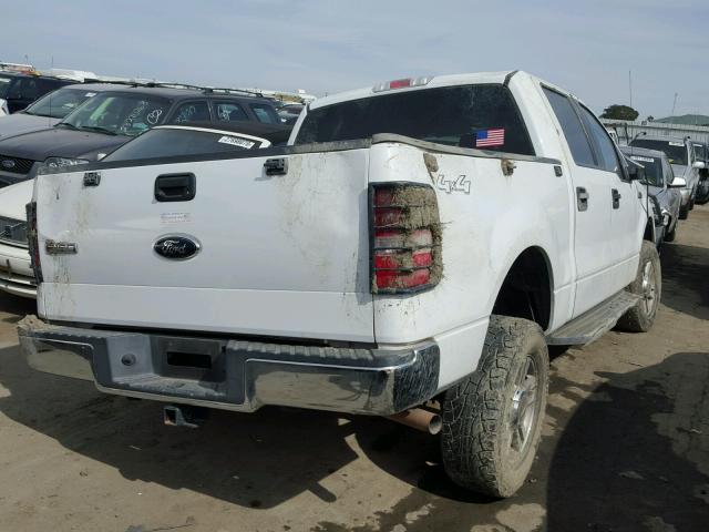 1FTPW145X8FC10767 - 2008 FORD F150 SUPER WHITE photo 4