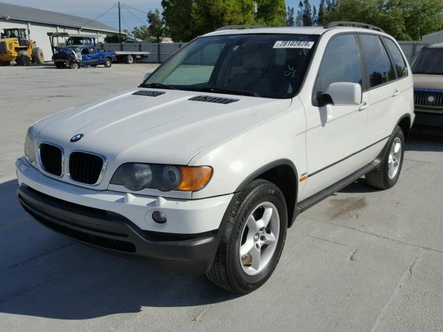 5UXFA53573LV75578 - 2003 BMW X5 3.0I WHITE photo 2