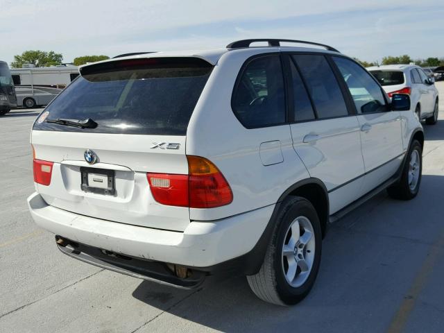 5UXFA53573LV75578 - 2003 BMW X5 3.0I WHITE photo 4