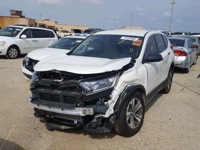 5J6RW5H36HL000445 - 2017 HONDA CR-V LX WHITE photo 2