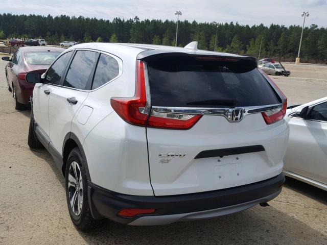 5J6RW5H36HL000445 - 2017 HONDA CR-V LX WHITE photo 3