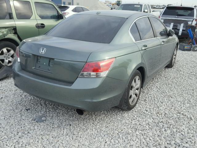 1HGCP26808A137335 - 2008 HONDA ACCORD EXL GREEN photo 4