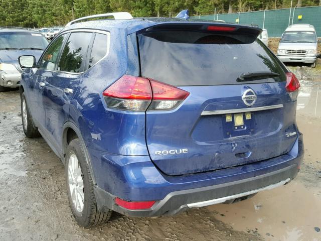 JN8AT2MV3HW014193 - 2017 NISSAN ROGUE S BLUE photo 3