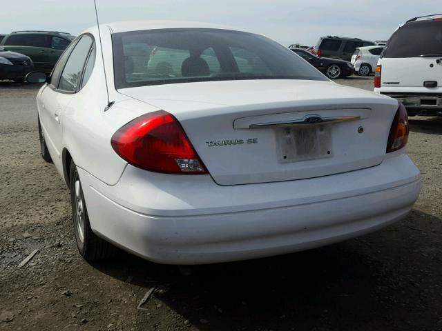 1FAFP53U83G260018 - 2003 FORD TAURUS SE WHITE photo 3