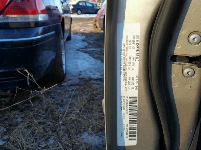 2B3KA43G08H244973 - 2008 DODGE CHARGER GOLD photo 10