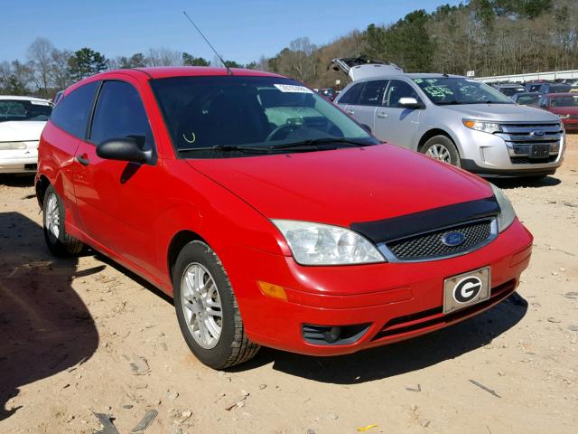 1FAFP31N07W171491 - 2007 FORD FOCUS ZX3 RED photo 1