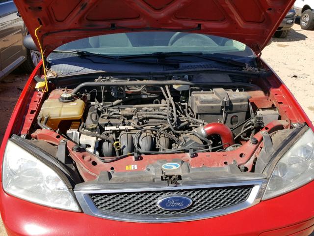 1FAFP31N07W171491 - 2007 FORD FOCUS ZX3 RED photo 7