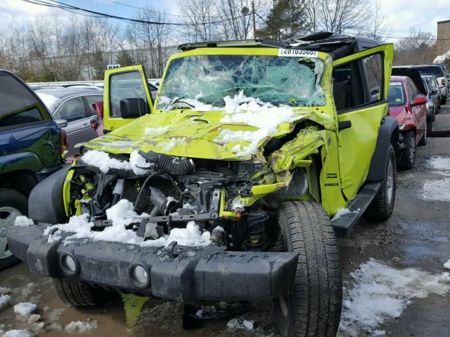 1C4AJWAG6GL333571 - 2016 JEEP WRANGLER S GREEN photo 2