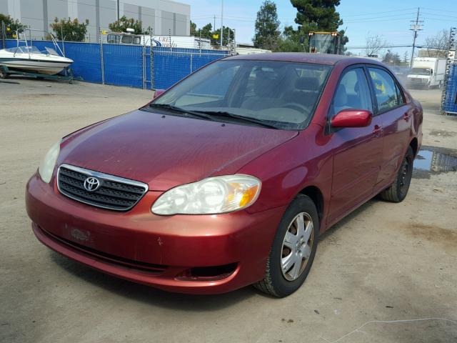 1NXBR32EX5Z545983 - 2005 TOYOTA COROLLA CE RED photo 2