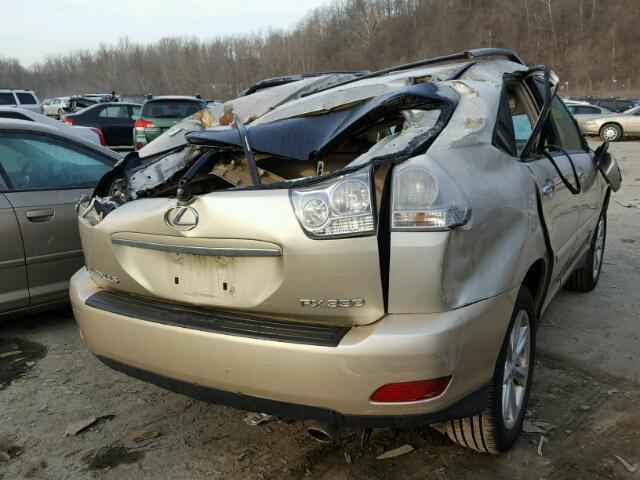 2T2HK31U38C067771 - 2008 LEXUS RX 350 GOLD photo 4